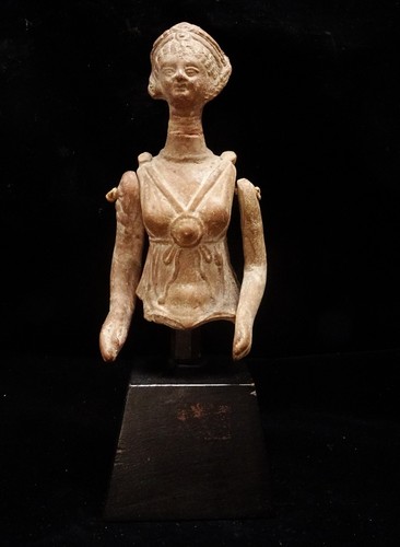 Doll Greek Hellenist Ique - 400/300 BC - Incredible Greek Terracotta Doll