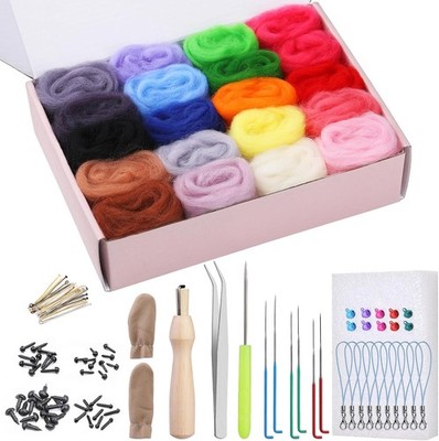 Needle Felting Set 20 Farben 3g pro Farbe DIY Felt Tier Kunst