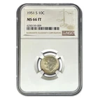 1951-S Roosevelt Dime MS-66 NGC (FT)