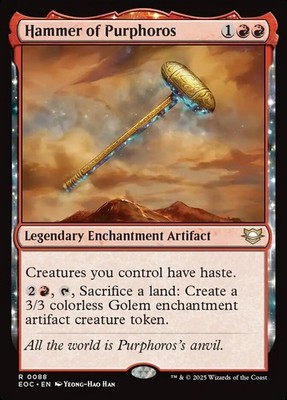 1x Hammer of Purphoros - NM - Edge of Eternities Commander - SPARROW MAGIC