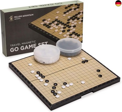 Yellow Mountain Imports Großes Magnetisches 19x19 Go-Spielset-Brett (37,1 