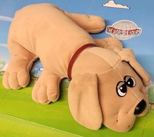 Vintage Tonka Pound Puppies Tan Brown Puppy Dog w/ Collar 17 Plush Toy 1985