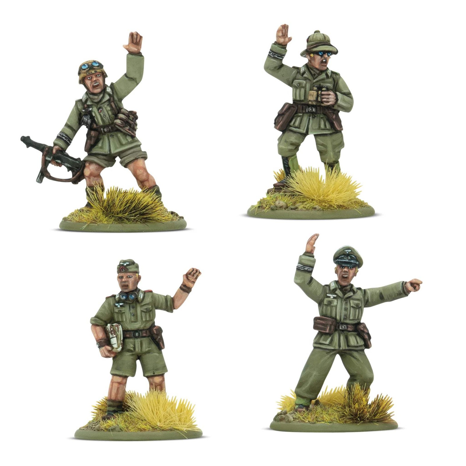 Bolt Action Afrika Korps Platoon Commanders (Blister Pack)