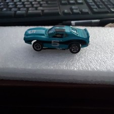 vintage Aurora AFX Blue Javelin #5 untested missing front grill