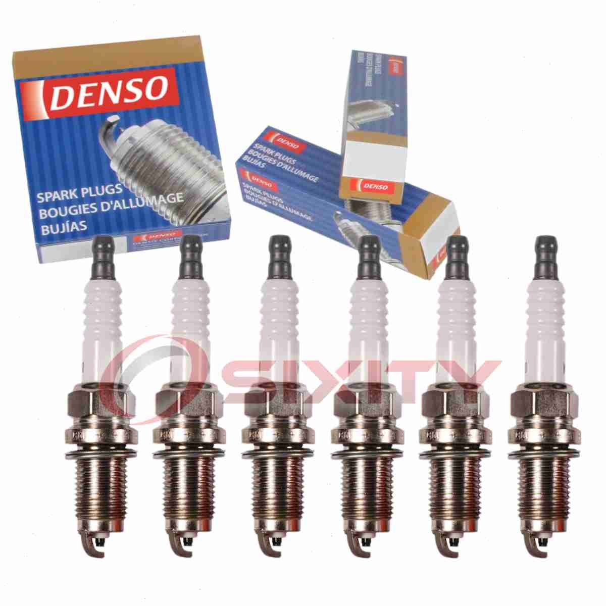 6 pc DENSO 3374 Standard Spark Plugs for KJ20DR-M11 9807B-561-7W 2756 et