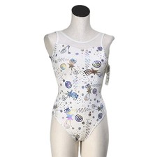 Body Wrappers VTG 90s Glitter Mesh Celebration Dance Leotard Preteen Adult XS/S