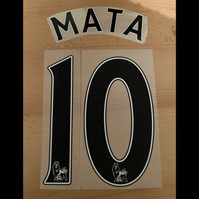 Chelsea 2012/13 Away Premier League Name Print, Juan Mata 10