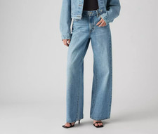 Levi's Women's Size 30 Blue Denim XL Straight Wide Leg Mid-Rise Jeans