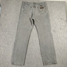 Vintage Men  s Wrangler 13mwzdr Jeans 33 32x33 Beige Distressed