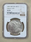 1878 P MORGAN DOLLAR  NGC  AU 58  7/8 TF  Top 100 VAM- 41 7/7 TF