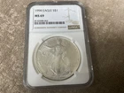 🇺🇸 1994 American Silver Eagle NGC MS69 .999 Silver