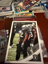 2018 Donruss #375 P.J. PJ Hall Oakland Raiders RC Rookie Card