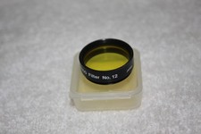 1.25" Meade Yellow #12 Telescope Eyepiece Filter Series 4000  - Excellent Condit