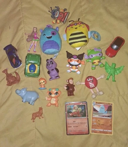 Vintage Toys (Junk Drawer Lot) Squishmallows,Sanrio,Disney,Pokemon, Etc.
