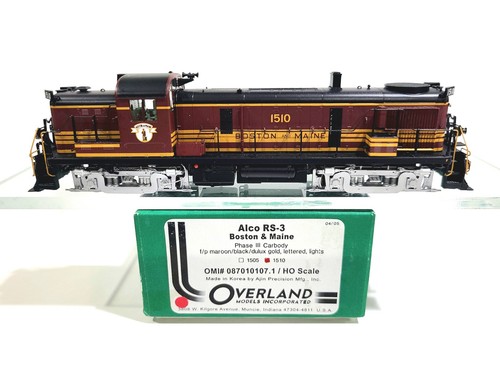 Overland OMI B&M Alco RS-3 Boston & Maine #1510 HO Latón Modelo #087010107.1 | Zustand: New: Other (See Details)