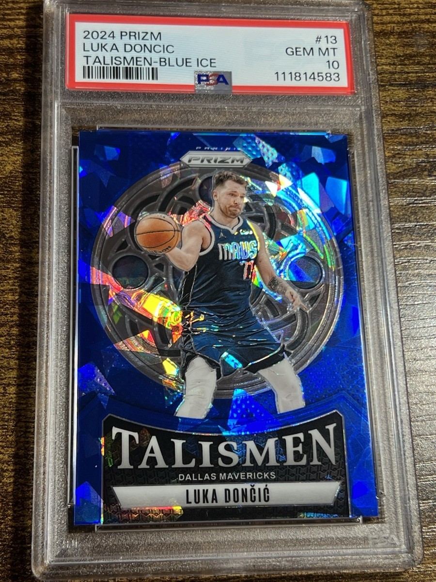 LUKA DONCIC 2024-25 Prizm Talismen Blue Cracked Ice