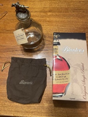 BLANTON'S BOTTLE WITH LETTER  O  BAG & BOX