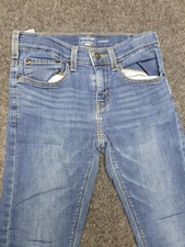 Signature by Levi Strauss Gold Label Jeans Youth 12 Blue Skinny Distressed Knee