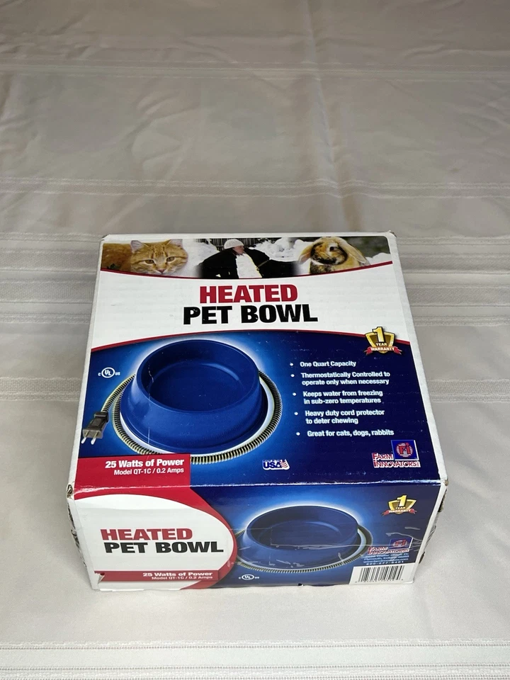 HEATED PET BOWL FARM INNOVATORS, KEEPS WATER FROM FREEZING, ALL BREEDS & ANIMALS - Image 4 of 4