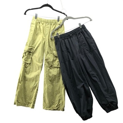 Girls 10-12 (L) Baggy Lightweight Pants BUNDLE Gap Old Navy Cargo Parachute