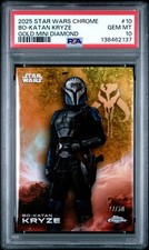 2025 Topps Chrome Star Wars Bo-Katan Kryze Gold Mini Diamond /50 PSA 10 LOW POP!
