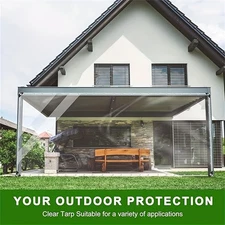 Plant winter protection cover! Transparent waterproof cloth with a sealing ring,