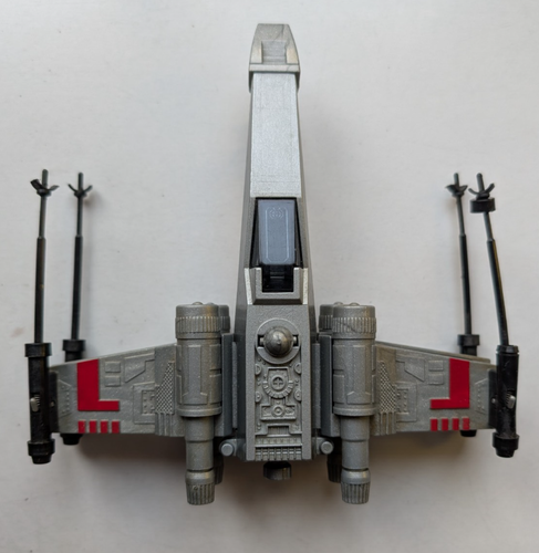 Vintage 1978 Star Wars X-Wing Fighter Takara Die-Cast Japan with R2D2 and stand