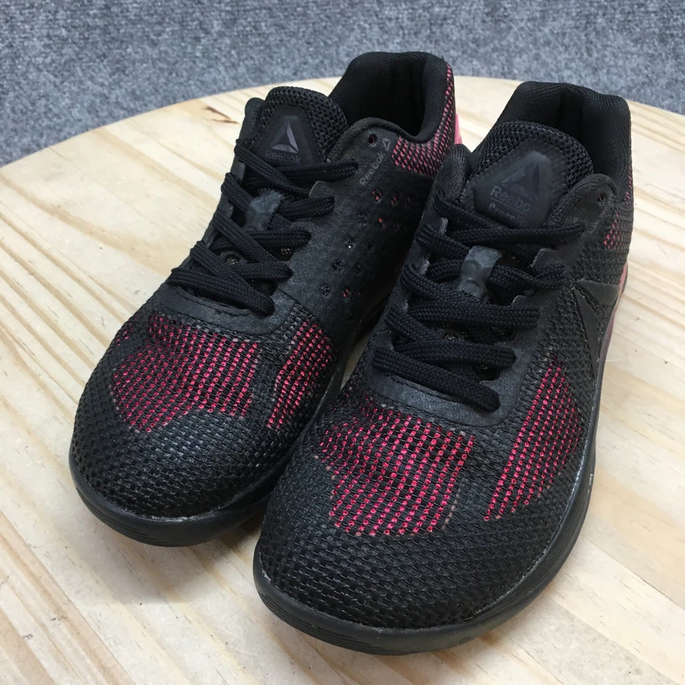 Reebok Zapatos Mujer 6 Crossfit Nano 7 Tenis de Entrenamiento Negro Malla Bajo BD5119 Foto 3 de 4