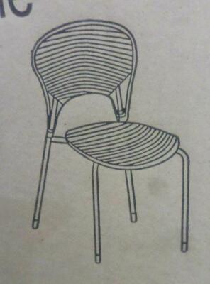 Tomasucci 901 weiße Stühle 79x41x42cm Kunststoff Metall Engo Chair Frame OR8  