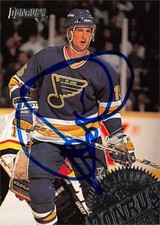 Craig Janney autographed Hockey Card (St. Louis Blues, SC) 1994 Donruss #28