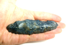 Coshocton Flint or Mercer Chert 4.5" BIFACE PALEOLITHIC Ohio Spearpoint Knife