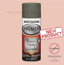 Self Etching Primer Spray Can Supply Formula Stops Rust Dark Green Paint NEW