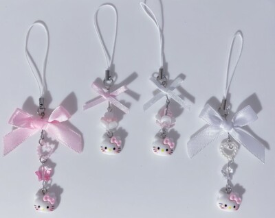 Coquette Hello Kitty Phone Charms Strap Keychain Sanrio CHECK