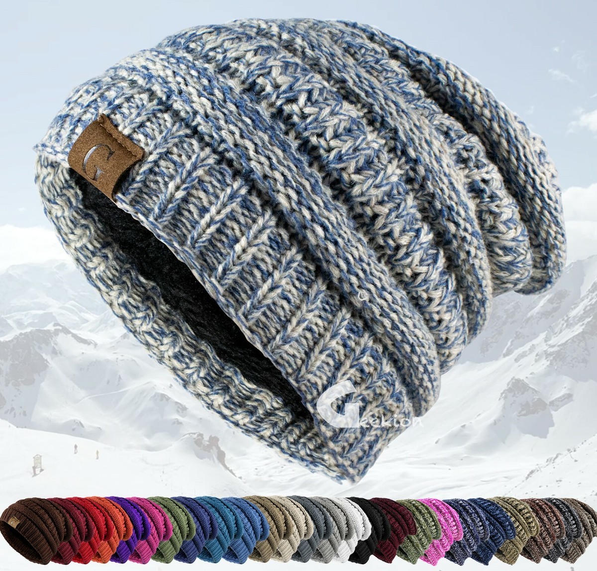 Slouchy Knit Ski Cap Women