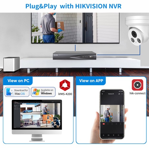 Hik Compatible 5MP PG2355I POE Built-in MIC IR IP Camera APP in/outdoor - Picture 11 of 23