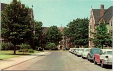 Lot of 3 IN Postcards Purdue University Residence Hall Union Old Cars Lafayette