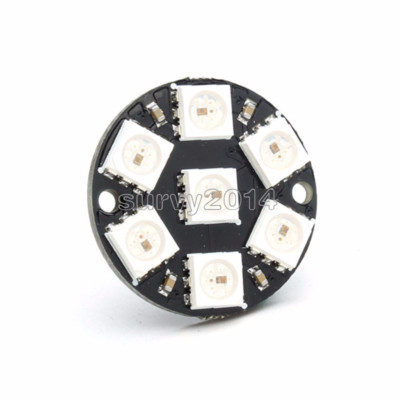 1/2/5/10pcs 7-Bit WS2812 5050 RGB LED Ring Round Decoration Bulb for Arduino