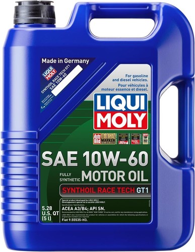Liqui Moly 2024 Synthoil Race Tech GT1 10W-60 Motor Oil - 5 Liter