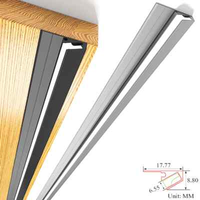 Inward 45 Degree Angle LED Strip Oblique Beam Cabinet Layer Shelf Edge Side Ligh