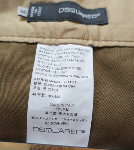 DSQUARED2 PANTS 46 pant cotton dsquared 2 jeans jean khaki green hybrid - Bild 5 von 6