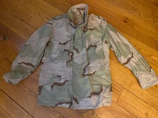 US Military Issue Field Jacket Desert Camo DCU Sz Medium Reg Excellent Condition