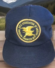 Vintage NRA Patch Foam Mesh Trucker Snapback cap hat made in USA