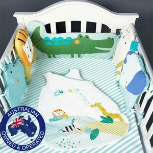 Vacation Cheap 1 8m 5 Pc Jungle Theme Cotton Baby Nursery Thick Cot Crib Cushion Bed Protector 3 Year Coupon Warranty Onlinepsh Com