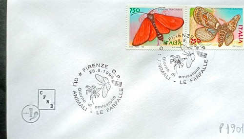 1996 FDC ITALIEN REPUBLIK DIE TIERE DIE SCHMETTERLINGE (P1901)