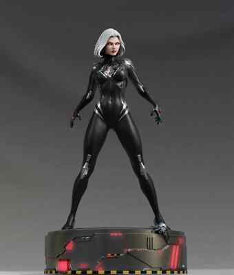 Absolute Comics White Widow 1/4 statue by JAMIE TYNDALL rare 05/22 Black ver.