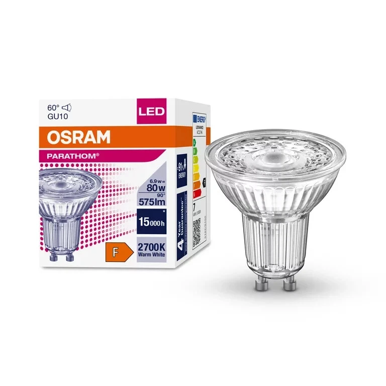 Osram Parathom LED GU10 Strahler 6,9W (80W) 60 Grad warmweiß (2700K) Leuchtmittel - Bild 2 von 4