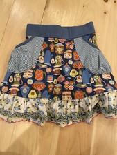 EUC MATILDA JANE Sz 8 Make Believe FLAIR FOR THE DRAMATIC SKIRT Teacups Ruffled