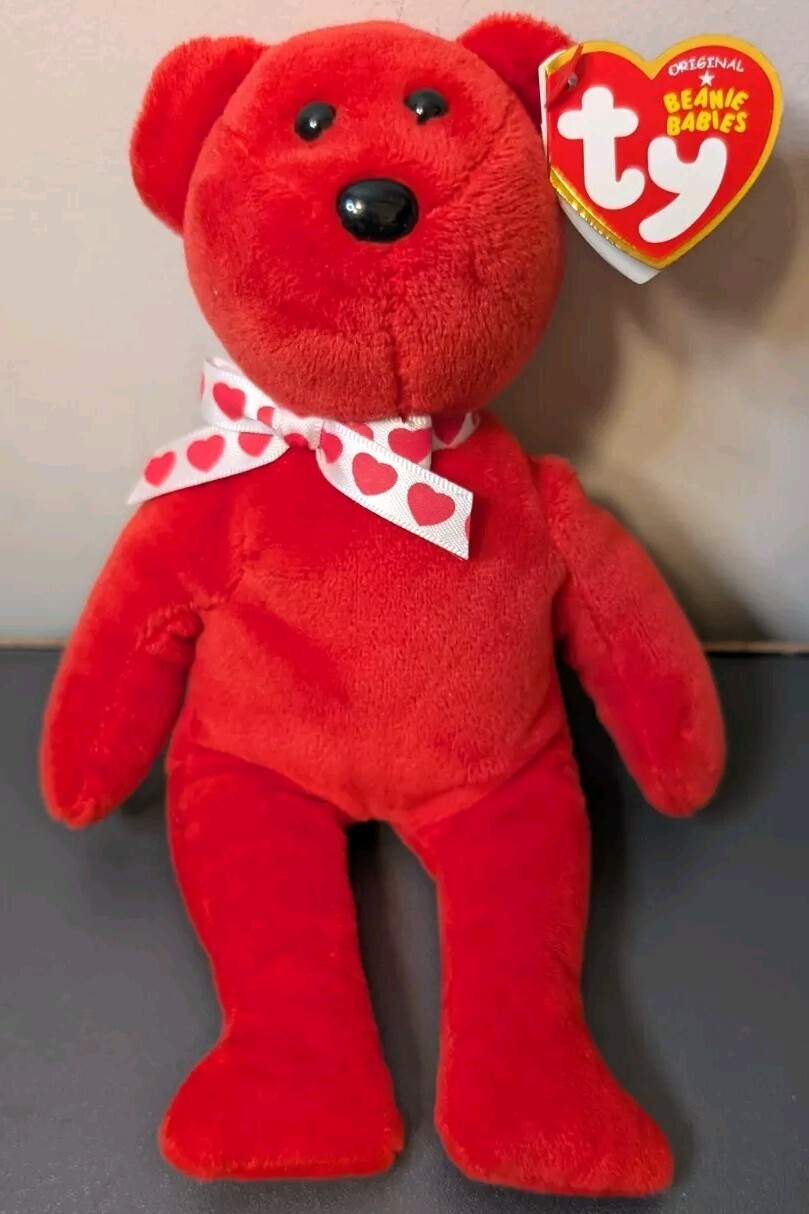 Beanie Babies Amora Red Valentine's Day NWT  Plush Teddy Bear 2020TY SHIPS FREE-image