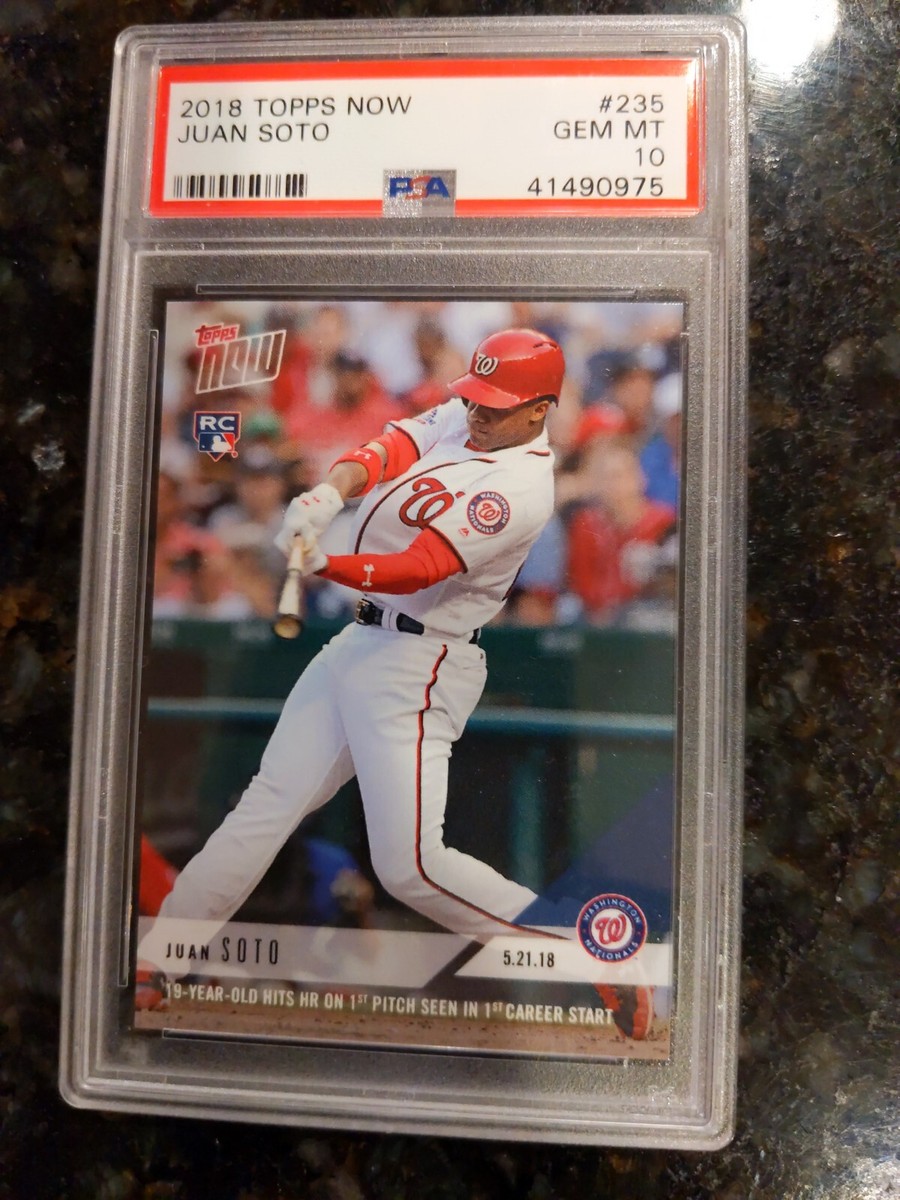 2018 Topps Now #235 Juan Soto Washington Nationals PSA 10 | eBay