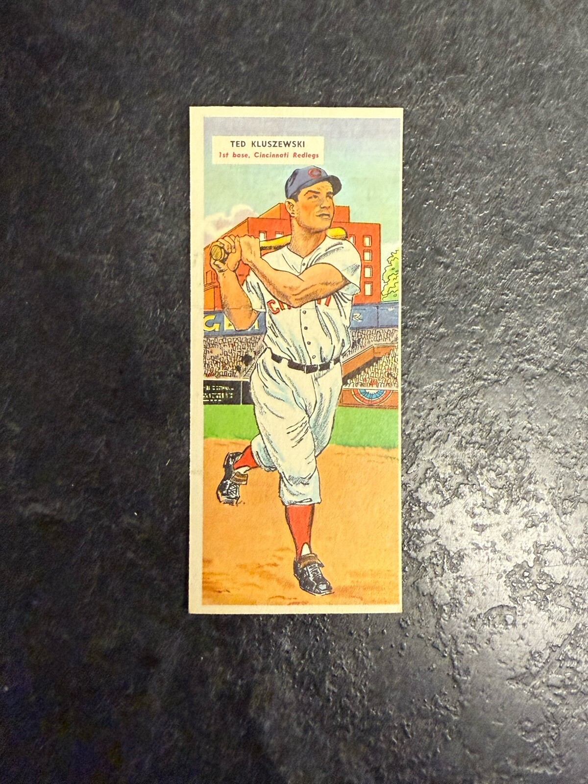 1955 Topps Double Header Ted Kluszewski Jim Owens EX EX+ #121/122 Reds Phillies